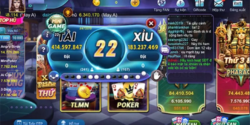 Tài xỉu online là tựa game cá cược phổ biến