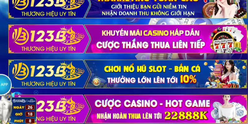 Đa dạng chương trình khuyến mãi 123bet promo code