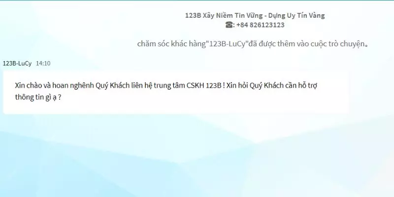 Liên hệ đội ngũ 123Bet để được hỗ trợ